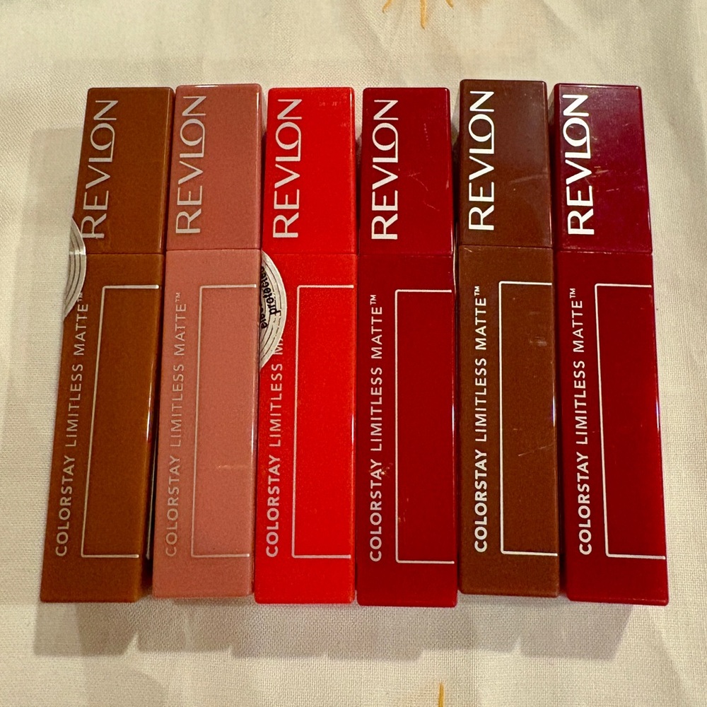 Lot 6X REVLON COLORSTAY LIMITLESS MATTE LIQUID LIPSTICK MIXED SHADES 
NEW